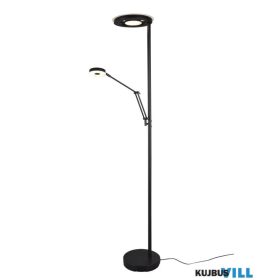   TRIO 424210332 BARRIE állólámpa incl.1x32W LED/3700Lm/2700 + 4000K & incl.1x6W LED/700Lm/2700 + 4000K ↕181cm Ø30cm ↗ 70cm matt fekete