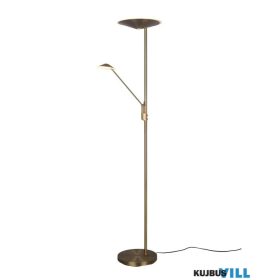   TRIO 425610204 BRANTFORD állólámpa incl.1x30W LED/3500Lm/2700+3200+4000K & incl.1x6,5W LED/650Lm/2700+3200+4000K ↕180cm ↔30cm ↗ 41,6cm antik réz
