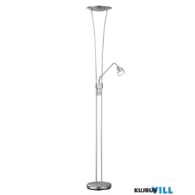   TRIO 426410207 ARIZONA állólámpa incl.1x20W LED/2000Lm/3000K & incl.1x5W LED/500Lm/3000K ↕180cm ↔25,5cm ↗ 40cm matt nikkel