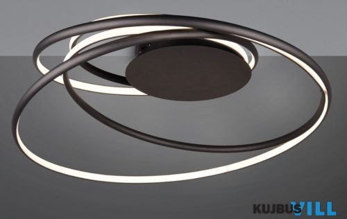 TR 644310132 NALA LED mennyezet lámpa 57W/6800lm CCT Ø72cm↑35cm matt fekete