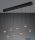 TR 344410832 ORBIT LED függeszték/8 64W/7680lm CCT ↔155cm ↗13cm ↕8-200cm matt fekete, kávé