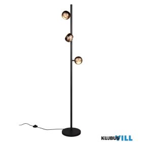   TRIO 444410332 ORBIT LED állólámpa/3 24W/2400lm CCT Ø25cm↑150cm matt fekete, kávé
