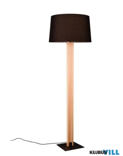 TR 447610232 RAHUL állólámpa E27, max.40W, 10W SMD LED/1200lm/3000K/ ↕150cm Ø48cm matt fekete