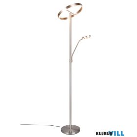   TRIO 449510207 WILLIS állólámpa incl.1x39W LED/4600Lm/2700+3350+4000K & incl.1x5W LED/550Lm/2700+3350+4000K ↕180cm Ø40cm matt nikkel