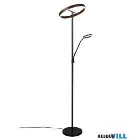   TRIO 449510232 WILLIS állólámpa incl.1x39W LED/4600Lm/2700+3350+4000K & incl.1x5W LED/550Lm/2700+3350+4000K ↕180cm Ø40cm matt fekete
