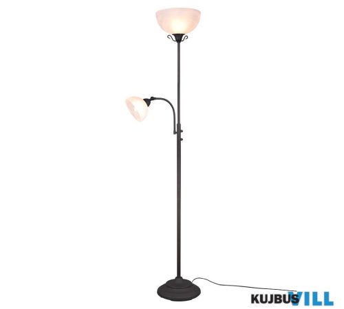 TR R46322024 COUNTRY állólámpa excl.1xE27 excl.1xE14 ↕184cm ↔30cm ↗ 48,5cm rozsdabarna