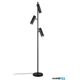   TRIO 467700332 SOKA állólámpa excl.3xGU10 ↕150cm Ø37cm matt fekete