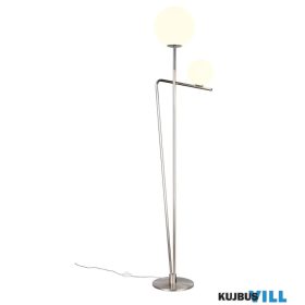   TRIO 468900207 FLAMING állólámpa excl.1xE27 excl.1xE14 ↕180cm ↔42cm ↗28cm Ø25cm matt nikkel