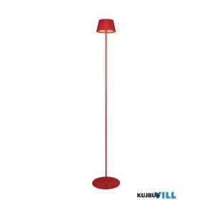   TR R47706110 SUAREZ LED 1,5W/200lm, 3000K, akku+USB-C, dim ↕120cm Ø19cm IP44 piros