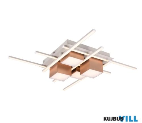 TR 647810465 ROGER mennyezet lámpa 35W LED/4050lm/2700-6500K ↕11,5cm ↔70cm ↗70cm szürke/kávébarna