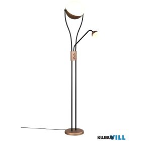   TRIO 478310265 CHRIS állólámpa 18W LED/2000lm/3000K & 3,8W LED/350lm/3000K ↕180cm Ø30cm kávébarna