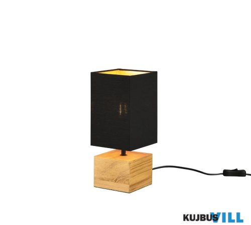 TR R50171080 WOODY asztali lámpa excl.1xE14 ↕30cm ↔12cm ↗ 12cm fekete-arany