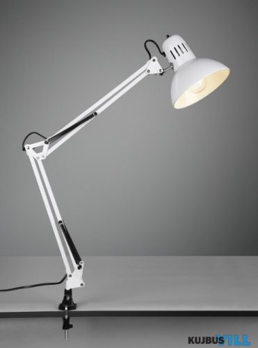 TR 5029010-01 TAJO csiptethető lámpa excl.1xE27 ↕73,5cm ↗ 51cm Ø16,8cm fehér