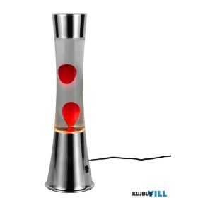   TRIO R50559110 ETNA asztali lámpa incl.1x28W LED/260lm/3000K ↕39,5cm Ø11,5cm króm, piros