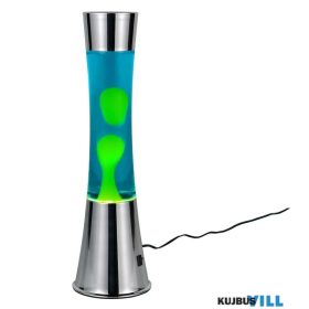   TRIO R50559116 ETNA asztali lámpa incl.1x28W LED/260lm/3000K ↕39,5cm Ø11,5cm króm, kék-zöld