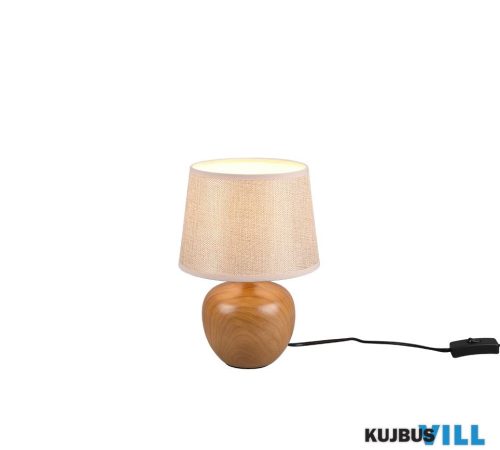 TR R50621035 LUXOR asztali lámpa excl.1xE14 ↕26cm Ø18cm fa utánzat