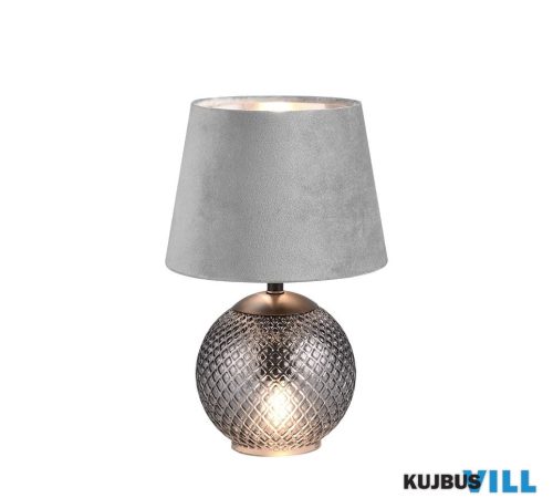KIFUTÓ TR 51242054 JONNA asztali lámpa excl.2xE14 ↑28,5cm Ø18cm füst színű