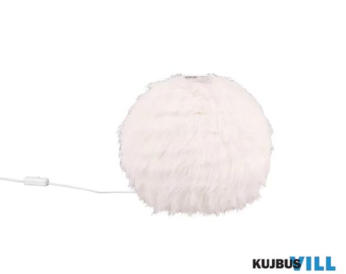 TR R51581001 FURRY asztali lámpa E14/10W ↕24cm Ø30cm fehér