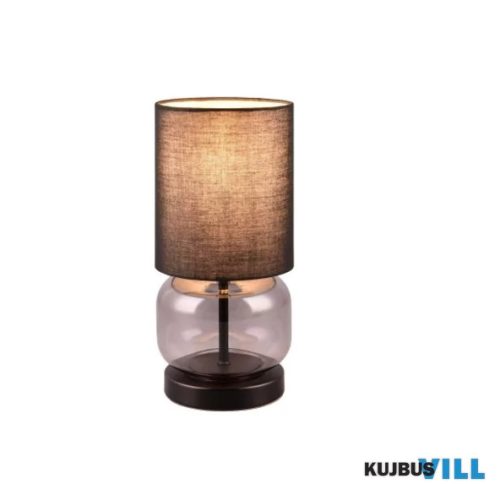TR 517800154 ELIO asztali lámpa E27/40W ↕28,5cm Ø13,5cm füst színű