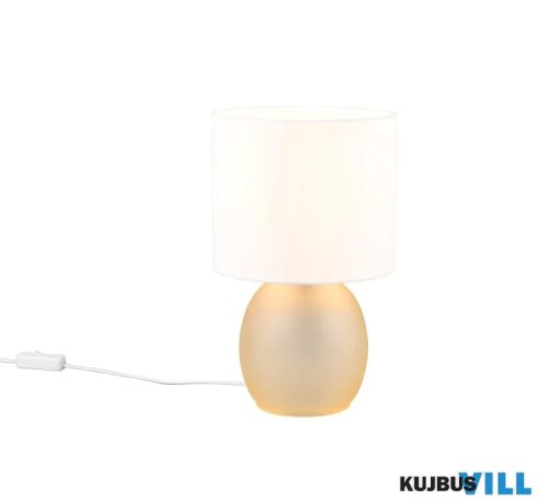 TR 517900113 VELA asztali lámpa E14/10W ↕29cm Ø18cm borostyán