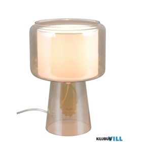   TRIO 519900113 ROCKA asztali lámpa excl.1xE14 ↕29cm Ø20cm borostyán