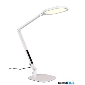   TRIO 535810131 SERVO asztali lámpa incl.1x15W LED/1300lm/3000-6000K ↕74,5cm ↔18cm matt fehér