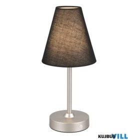   TRIO R53621102 KENNY asztali lámpa incl.1x1,5W LED/140lm/3000K ↕29cm Ø13cm fekete