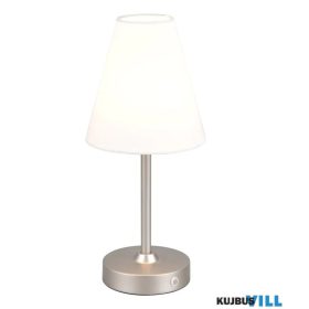   TRIO R53621107 KENNY asztali lámpa incl.1x1,5W LED/140lm/3000K ↕29cm Ø13cm matt nikkel