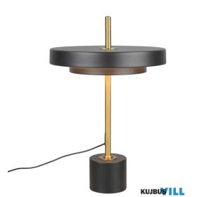   TRIO 540210180 KEATON asztali lámpa incl.1x12W LED/1400lm/2300+3000+4000K ↕45,5cm Ø30cm fekete-arany