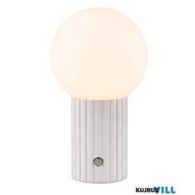   TRIO 543510131 TAURIS asztali lámpa incl.1x2,5W LED/250lm/3000+4500+6000K ↕22cm Ø13cm matt fehér