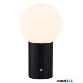   TRIO 543510132 TAURIS asztali lámpa incl.1x2,5W LED/250lm/3000+4500+6000K ↕22cm Ø13cm matt fekete