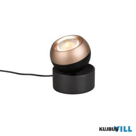   TRIO 544410132 ORBIT LED asztali lámpa 5W/500lm CCT Ø10cm ↑14cm matt fekete, kávé