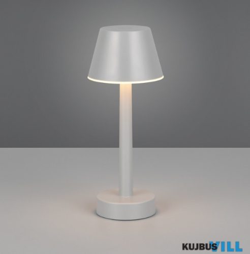 TR R54991177 VIDAL LED asztali lámpa 1,5W/150lm 3000K ↕24,5cm IP44 szürke