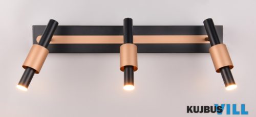 TR 855310332 IKARIS LED spotlámpa/3 24W/1350lm CCT ↕20,5cm ↔63cm ↗20,5cm matt fekete, kávé
