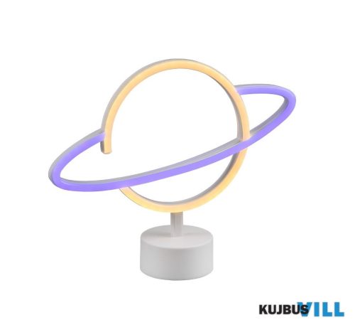 TR R55370101 PLANET asztali lámpa incl.1x1,6W LED/20Lm ↕24,5cm ↔29cm ↗ 8,5cm Ø8,5cm fehér