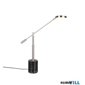   TRIO 554610107 FIORE LED asztali lámpa 10W/1200lm CCT ↕65cm ↔12cm ↗47cm matt nikkel, márvány