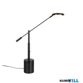   TRIO 554610132 FIORE LED asztali lámpa 10W/1200lm CCT ↕65cm ↔12cm ↗47cm matt fekete, márvány