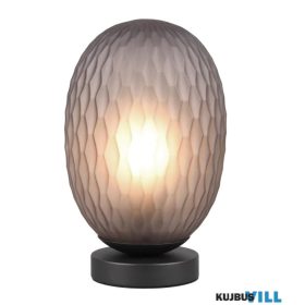   TRIO 564200154 FACETTE asztali lámpa excl.1xE27 ↕28,5cm Ø18cm füst színű