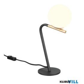   TRIO 568900180 FLAMING asztali lámpa excl.1xG9 ↕30,5cm ↔13cm ↗10cm Ø10cm fekete-arany