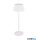 TRIO R57706131 SUAREZ LED asztali lámpa 1,5W/200lm 3000K akku+dokkoló, dim ↕38cm Ø13,5cm IP44 matt fehér
