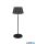 TRIO R57706132 SUAREZ LED asztali lámpa 1,5W/200lm 3000K akku+dokkoló, dim ↕38cm Ø13,5cm IP44 matt fekete