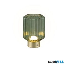   TR R57761115 LORD LED 1,5W/100lm, 3000K, akku+USB-C, step, IP20, ↕19,5cm Ø13cm zöld