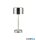 TR R59151107 JEFF LED 1,5W/120lm, 3000K, akku+USB-C, step, IP20, ↕30cm Ø12,6cm matt nikkel