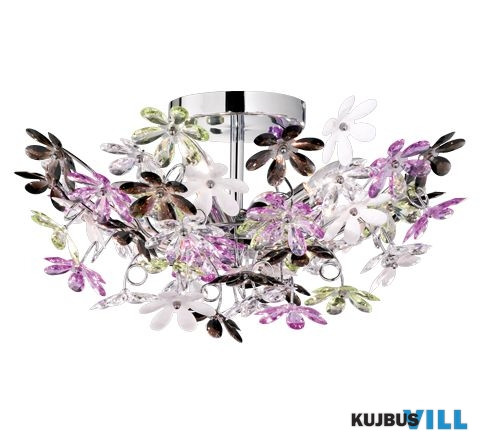 LUXERA TR60014017 FLOWER mennyezet lámpa excl.4xE14 ↕25cm Ø51cm