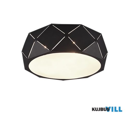 TR 603500332 ZANDOR mennyezet lámpa excl.3xE27 ↕15cm Ø40cm matt fekete