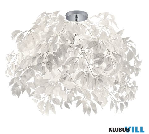 TRIO R60463001 LEAVY mennyezet lámpa excl.3xE14 ↕73cm Ø70cm fehér