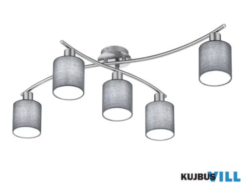 TR 605400511 GARDA mennyezet lámpa excl.5xE14 ↕22cm ↔75cm ↗ 44,2cm szürke