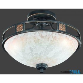   TRIO 608100324 QUINTA mennyezet lámpa excl.3xE27 ↕32cm Ø42cm rozsdabarna