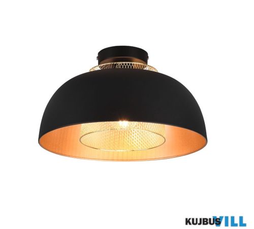 TR 60811032 PUNCH mennyezet lámpa excl.1xE27 ↕21cm Ø35cm matt fekete
