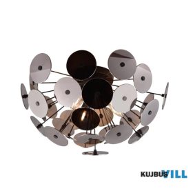   TRIO 609900357 DISCALGO mennyezet lámpa excl.3xE14 ↑30cm Ø 54cm matt fekete